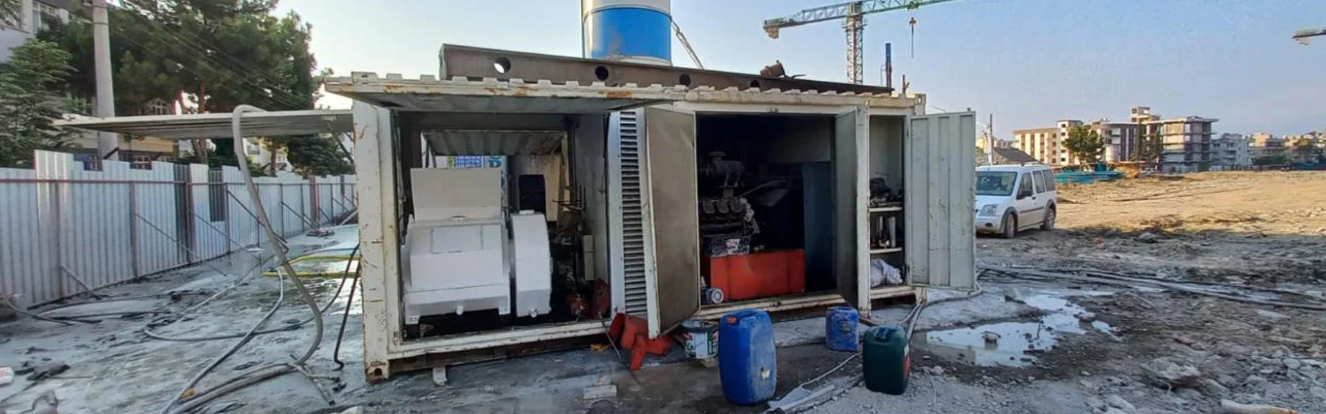 Jet grout kolon uygulaması sırasında zemin enjeksiyonu işlemi – Doğan Rok